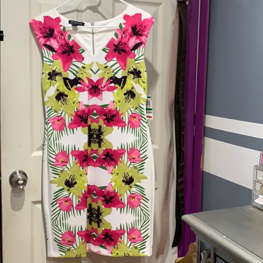INC Tropical Bloom Dress